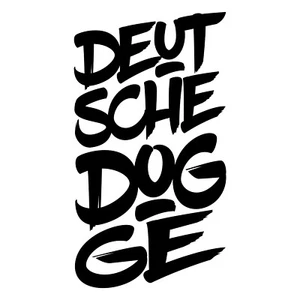 Auto Aufkleber Font DEUTSCHE DOGGE Schrift Hunde Hund SIVIWONDER Style - Bild 1 von 2
