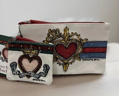 Brighton $70 In Love We Trust Juego de Bolsas Colección de Regalo NUEVO Corazón Amor Regalo Foto 1 de 4