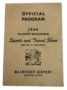Programa de folletos Sports & Travel Show Illinois-Wisconsin 1948 - Imagen 1 de 8