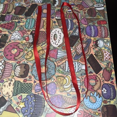 Corbata de cinta de nailon roja de 46 pulgadas de largo Foto 1 de 2