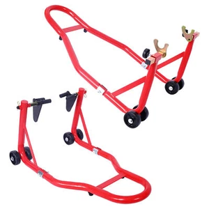 Motorcycle Stand 1000LB Sport Bike Front and Rear Wheel Lift Swingarm Paddock - Picture 1 of 27