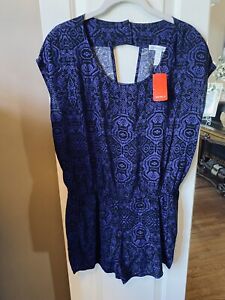 Ambiance Apparel Forever 21 large Royal Blue Romper NWT