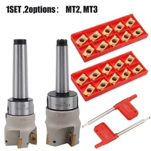 Mill Cutter MT2 MT3 50 Cutter Head + 4 Cutters APMT1604 CNC Insert de fraiseuse - Bild 1 von 19