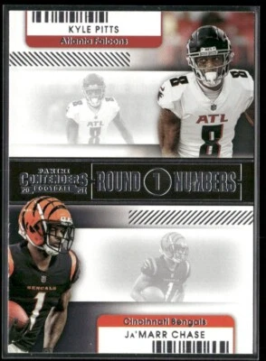2021 Round Numbers Ja'marr Chase / Kyle Pitts Cincinnati Bengals / Atlanta - NM - Image 1 of 3