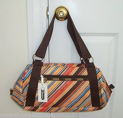 NWT LeSportsac 7546 Suzette Bag * VIVID * Stripes! 7546 4750  - Image 1 of 4