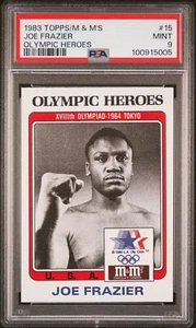 JOE FRAZIER 1983 Topps M&M's Olympic Heroes #15 PSA 9 POP 9 +COUPONS +FREE SHIP - Picture 1 of 2