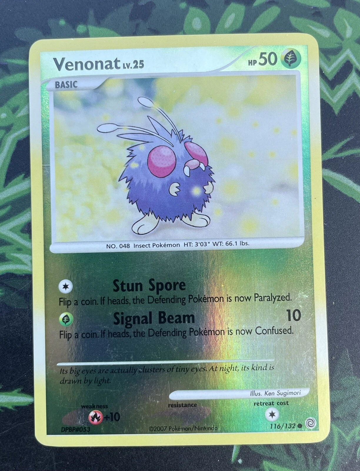 Pokemon Card Venonat LV.25 Secret Wonders 116/132 LP Reverse Holo Common