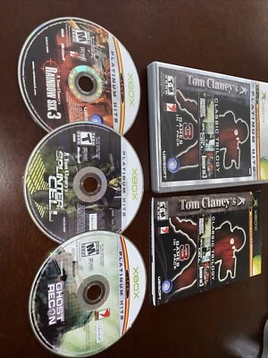 Tom Clancys Classic Trilogy Ghost Recon Splinter Cell Rainbow Six XBOX Complete - Image 1 of 3