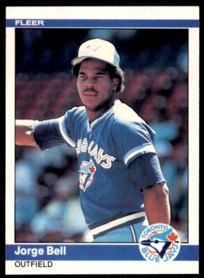 1984 Fleer Jorge Bell . Toronto Blue Jays #148 - Image 1 of 2