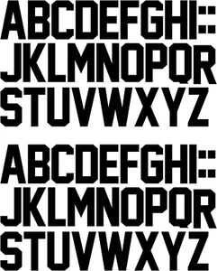 3-Inch Iron-On Letters Heat Transfer Letters DIY Letters Jersey Clothing T-Shirt - Picture 1 of 12