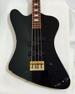 Electric Bass Guitar MV-65NS Black Nikki Sixx W/Gig Bag Used Fernandes USED F/S