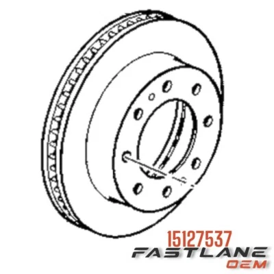 2009-2024 CHEVROLET EXPRESS 2500 REAR BRAKE ROTOR NEW OEM 15127537 - Image 1 of 4