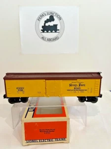 LIONEL6-5722 #1 NICKEL PLATE RD. WOODSIDED REEFER BOX CAR BLT-84 -NMOB - Picture 1 of 2