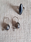 Vintage Ohrringe und Ring Silber