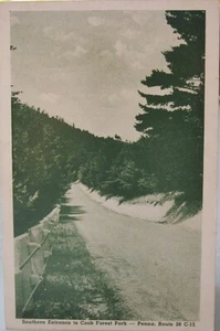 Pennsylvania - Rte 36 - Südlicher Eingang zum Cook Forest Park - nicht verschickt - Bild 1 von 2