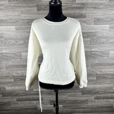 FOREVER 21 ворота регулируемый талии белый пуловер толстовка женский размер XL - Изображение 1 из 4