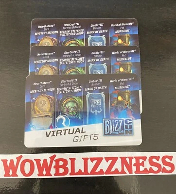 BLIZZCON 2013 World Of Warcraft - MURKALOT FLAIL Pet + Virtual gifts Loot Card - Image 1 of 4