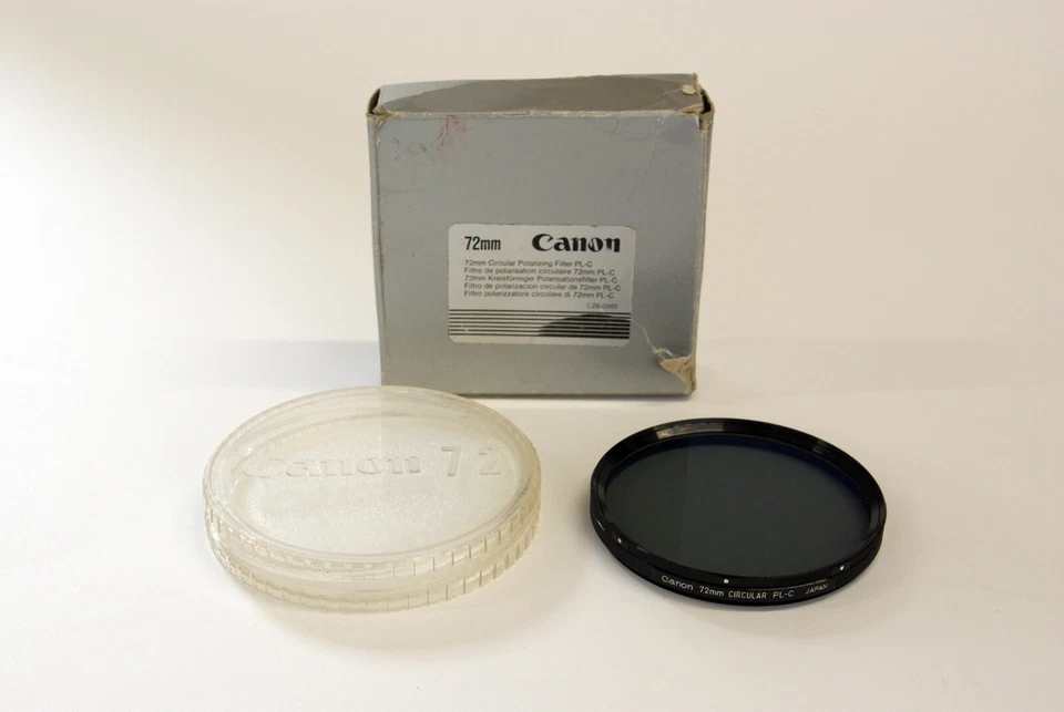 Canon 72mm Cir-Polariser Filter. Mint Condition+Case - Image 1 of 1