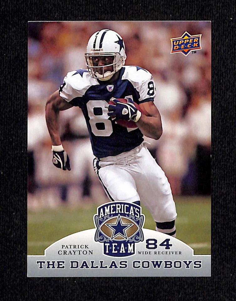 Patrick Crayton 2009 Upper Deck America's Team Card #77; Dallas Cowboys - Image 1 of 1