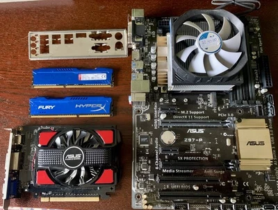 ASUS Z97-P Motherboard Bundle + 8GB + i3-4330 + Graphics Card GT740-2GD3 LGA1150  - Image 1 of 4