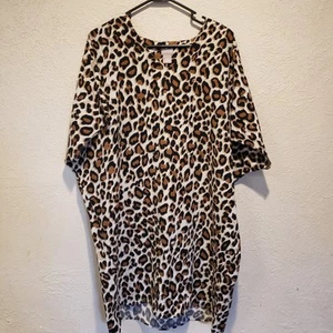 Chicos Größe 2 (12) hellbraun schwarz Tiermotiv Baumwollmischung Kleid - Bild 1 von 11