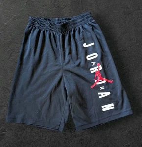 Kid's Size 10 Jordan Basketball Shorts Black With Print - Picture 1 of 5