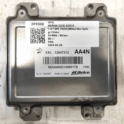 12642927 Centralina iniezione  CHEVROLET (DAEWOO) AVEO (T300) 1.2 (51Kw) Ber. - Immagine 1 di 3