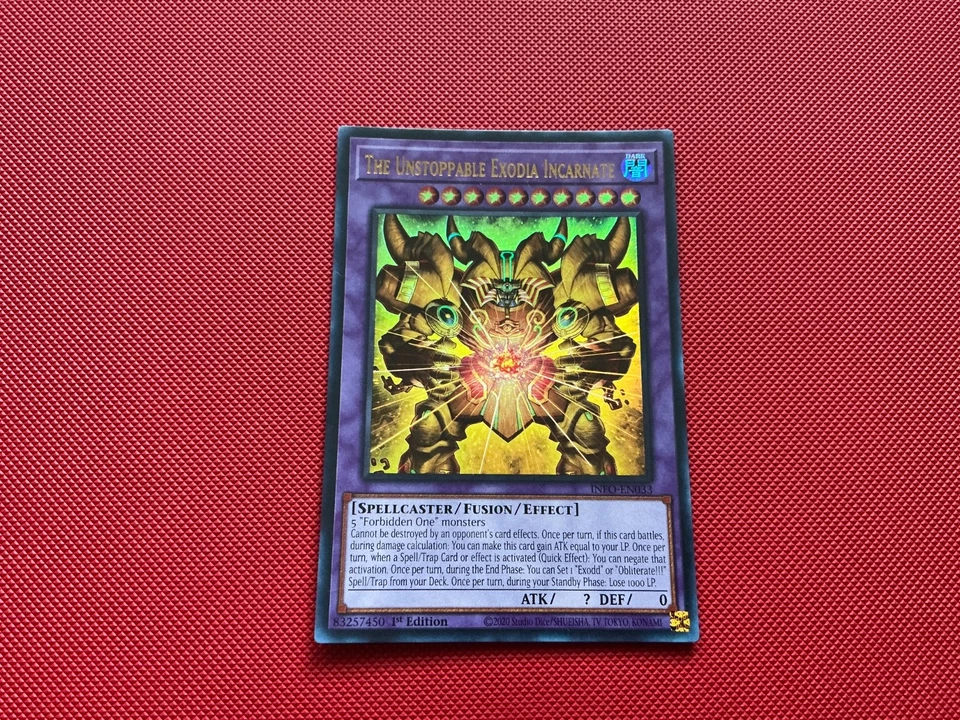 The Unstoppable Exodia Incarnate - Ultra Rare - INFO-EN033 1st Edition NM - Image 1 of 1