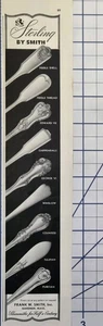 Anuncio impreso de patrones de plateros Sterling de Smith Gardner MA 1942 - Imagen 1 de 4