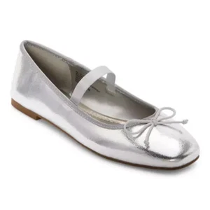 NEW Mix It Ballet Flats Silver 8.5 MIXIT - Picture 1 of 6