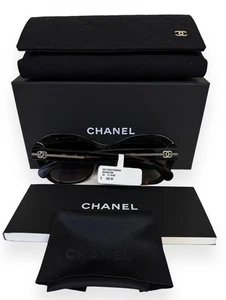 Chanel Sonnenbrille 5510A 714/83 Braun Schildpatt Gold CC Logo Polarisiert mit Etui Neu mit Etikett - Bild 1 von 12