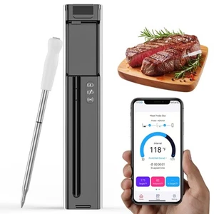 Digital Wireless Bluetooth Meat Thermometer, Smart Meat Probe for BBQ, Oven, ... - Bild 1 von 6