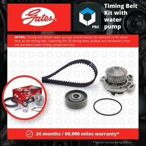 Timing Belt & Water Pump Kit fits AUDI 90 B2, B3 2.2 84 to 91 Set Gates Quality - Picture 1 of 3