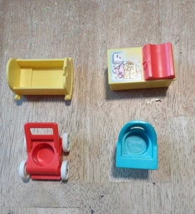 Kleines Konvolut Fisher Price Little People Spielzeug 1972 Vintage - Bild 1 von 3