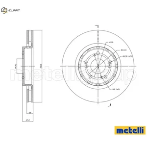 2x BRAKE DISC 23-1829C FOR HONDA CR-V/IV/SUV N22B4 2.2L N16A4 1.6L 4cyl CR-V IV - Picture 1 of 9