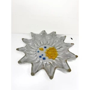 Studio Nova Art Glass Serving Tray Solar Eclipse 14.5 WALTHER Germany - Picture 1 of 10