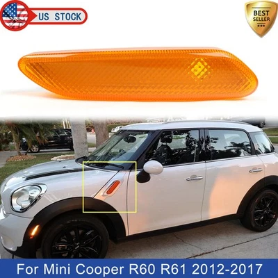Luz marcadora lateral ámbar conductor izquierdo para Mini Cooper Countryman R60 R61 2012-2017 Foto 1 de 4