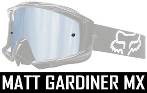 Argento Specchio Lente Per Fox Principale Motocross Occhiali Strappare Cromo BMX - Picture 1 of 1