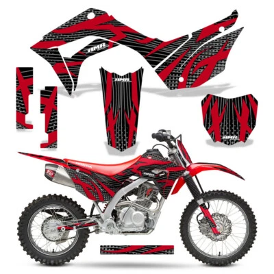 Pegatinas gráficas MX +#PLT calcomanías para Honda CRF125F 2019-2025 Zooted R K Foto 1 de 2
