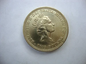2 £ Münze 1986 mit schottischer Distel - Bild 1 von 2