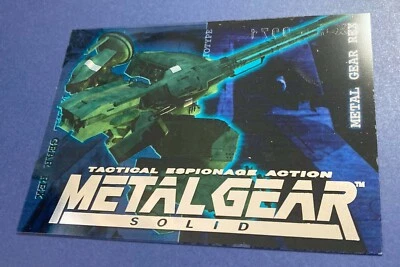 METAL GEAR SOLID TRADING CARDSCG MACHINE CARDS SILVER FOIL M-1 ABRAMS F/S - Image 1 of 4