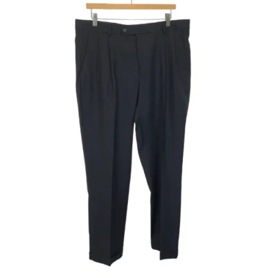 Nuevo con etiquetas Pantalones de vestir para hombre talla 36 36x32 Nautica azul marino plisados frontales mezcla de lana NUEVO Foto 1 de 4