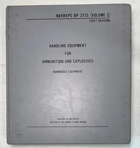 Rare 3 Catalogs Of Handling Equipment For Weapons Ammunition Explosives US Navy - Bild 1 von 14