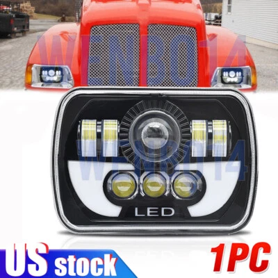 Светодиодная фара 7x6 дюймов дальнего света герметичный луч и поворотник для 1997-2010 Kenworth T300 - Изображение 1 из 4