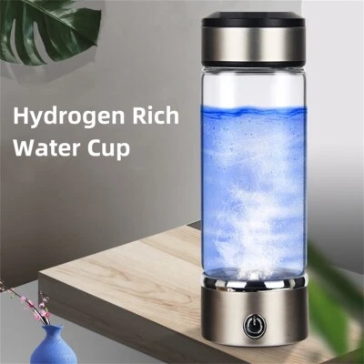 Generador rico en hidrógeno 420 ml ionizador de agua alcalina botella taza fabricante portátil Foto 1 de 4