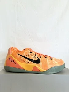 Nike Kobe 9 EM Low Peach Mango size 9.5 646701-880 2014 PRE-OWNED - Picture 1 of 9