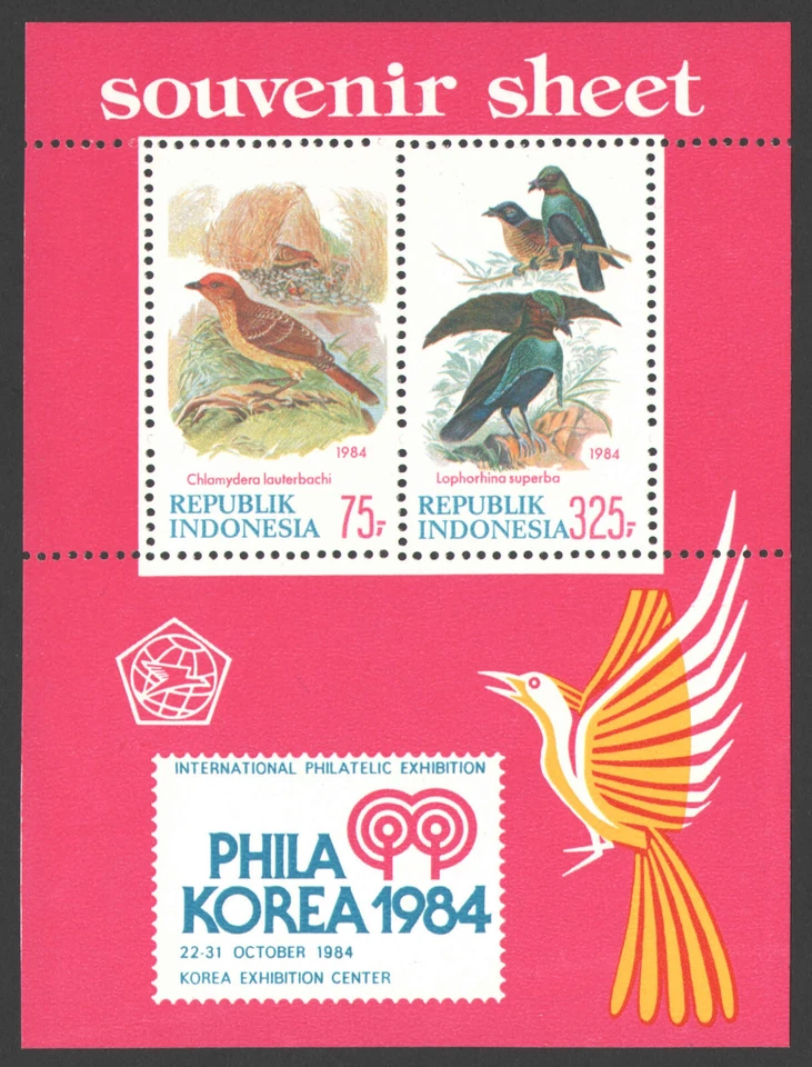 Indonesia 1984, Birds, MNH Foto 1 de 1