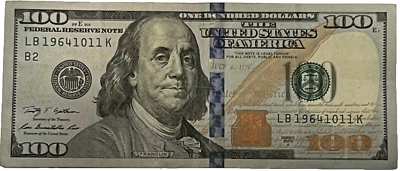 $100 Federal Reserve Note - Fancy Date - October 11, 1964 - Image 1 of 2