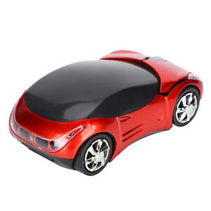Kabellose Maus intelligente rote autoförmige tragbare 2,4G-Spielmaus mit USB-Empfang