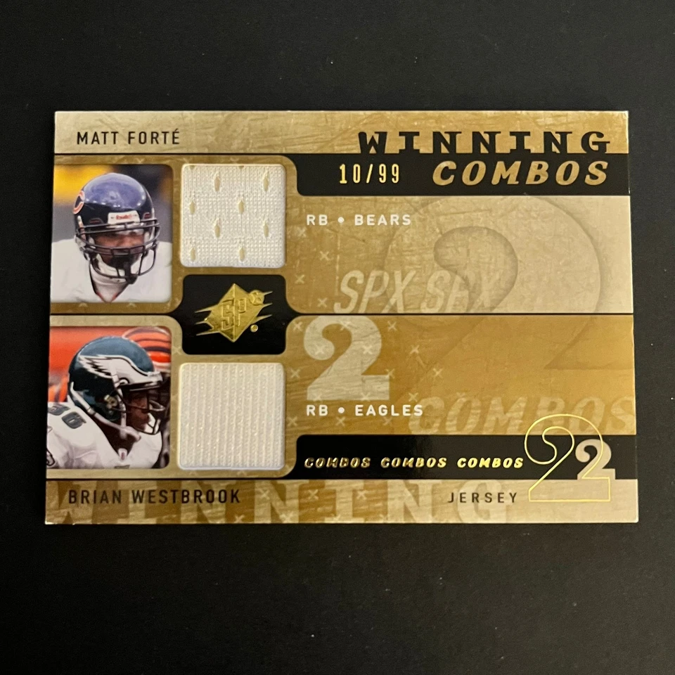 2009 SPx Winning Combos Jersey #W2-WF Matt Forte Brian Westbrook /99 - Image 1 of 2